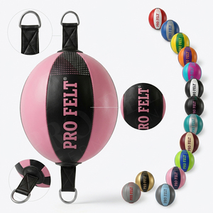 Ballon de vitesse de boxe double face haute performance en cuir PU durable pour le fitness MMA, sac de frappe personnalisé avec votre propre design - Product Image 1