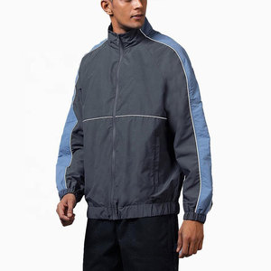 New Arrival Custom Design Men Zipper Windbreaker Piping <b>Jacket</b> Casual Solid Color Lightweight Winter Waterproof Outdoor <b>Jacket</b> - Product Image 1