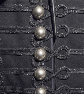 Chaqueta de Hombre Gris de Doble Botonadura, Hecha a Mano, Bordada, de Lana, para Invierno, Estilo Hussar, para Actuaciones Escénicas, Disfraces, Baile Formal - Product Image 5