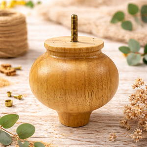 Ball Shape Wooden <b>Sofa</b> Legs Replacement Furniture <b>Feet</b> Natural Wood Cabinet Table Chair Legs Bulk Supply - Product Image 5