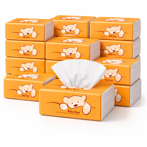 Mouchoirs en papier doux de qualité supérieure pour un usage quotidien à la maison, 100% pâte de bois vierge, boîte rectangulaire écologique - Product Image 1