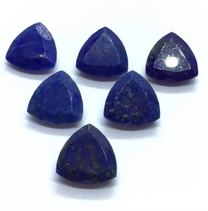 Natural Lapis Lazuli Trillion Cut Loose Gemstone Wholesale Price Bulk 4MM 25MM Lapis Lazuli <b>Stone</b> For Jewelry Making Supply - Product Image 5