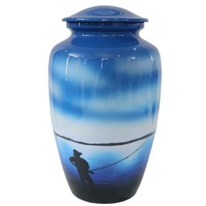 Cremación de metal con impresión personalizada de la mejor calidad/urna de recuerdo muy buscada Memorial para adultos Recuerdo de cenizas para seres queridos - Product Image 1