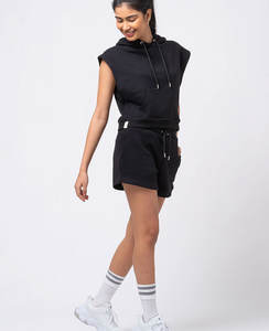 Conjunto de chándal de algodón de alta calidad para mujer, conjuntos informales de 2 piezas que incluyen sudaderas con capucha y sudaderas, chándales transpirables - Product Image 4