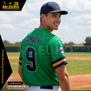 Maillot de baseball personnalisé à col rond unisexe pour équipe, 100 % polyester, imprimé par sublimation, logo frontal, manches courtes, antibactérien - Product Image 4