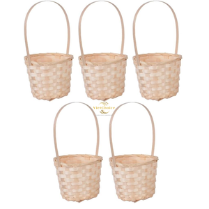 Eco Friendly Bamboo Basket Mini Handmade Natural Gift Basket for Home Decor Wholesale Buyers - Product Image 4