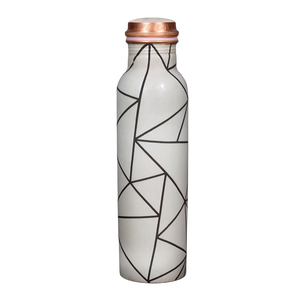 Household Dinner <b>Lunch</b> Decorative Copper Water Bottle <b>Set</b> Classic Design Eco-Friendly Large Capacity Portable Popular Flower - Product Image 6