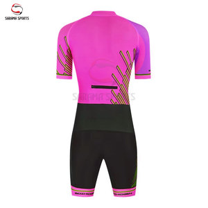 Traje de Triatlón sin Mangas, Personalizado, Transpirable, Ligero, Antibacterial, de Secado Rápido, Ecológico, Compresivo, para Ciclismo y Deportes - Product Image 3