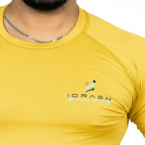 เสื้อแรชการ์ดผู้ชายคุณภาพสูง เป็นมิตรกับสิ่งแวดล้อม ระบายอากาศได้ดี ผลิตจากโพลีเอสเตอร์ 100% ปรับแต่งได้ สำหรับออกกำลังกาย แขนสั้น - Product Image 5