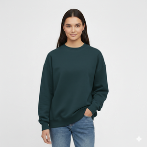Sweat-shirt ample et surdimensionné pour femme, hiver, décontracté, intérieur brossé doux, manches longues, style urbain - Product Image 1