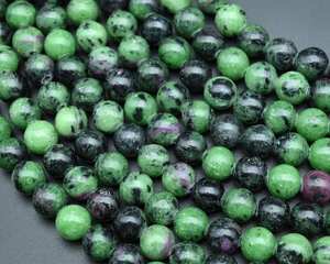 Cuentas redondas de jaspe verde natural, cuentas sueltas de piedras preciosas lisas para pulsera, collar, fabricación de joyería DIY, venta al por mayor - Product Image 3