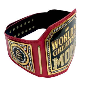 El Mejor Regalo para Mamá del Mundo, Cinturones de Campeonato de Lucha Libre Personalizados en Color, de Cuero Vacuno de 2 mm, Impermeables y Ecológicos, Talla Adulto, Aleación - Product Image 5