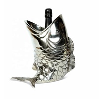 Refroidisseur à vin en aluminium nickelé de haute qualité avec bol en acier inoxydable, outils de bar en métal d'Inde, bol à glace