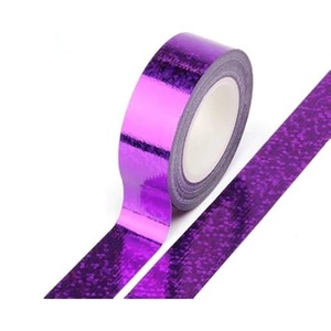 Strong Adhesion Prism Reflective Holographic Tape Roll for Arts Crafts Packaging Decoration Scrapbooking Premium Green Finish - Product Image 2
