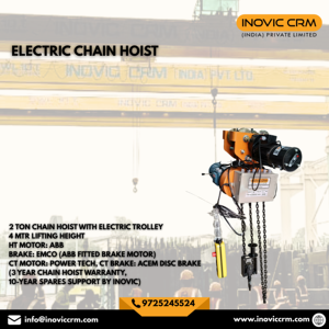 Nouvelle palan électrique à chaîne |   Hauteur de levage de 4 mètres |   Usage industriel |   Hôtels |   Télécommande |   Capacité de 1 à 10 tonnes - Product Image 3