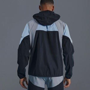 OEM Soft Material Smooth Feel Comfortable Wear Lightweight Design Breathable Reversible Streetwear Unisex Windbreaker Set - Product Image 2