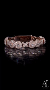 Brazalete de Moissanita Color Oro Rosa con Diseño Infinito X y Eslabones en Forma de Pera, Engastado con Pavé, de Plata de Ley 925, Elegante para Regalo o Fiesta - Product Image 2