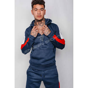 Ensemble de jogging pour homme, ensemble de survêtement 100% polyester polaire, plusieurs couleurs, 2 pièces, pull-over streetwear - Product Image 3