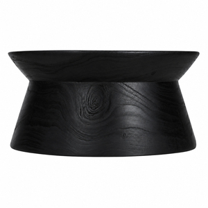 Table basse en bois de Suar massif, design contemporain et organique, qualité supérieure, sculpture monolithique, meubles de salon - Product Image 3