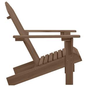 Silla de Jardín de Madera Dura Marrón Vintage, Resistente y Elegante, Nueva y Moderna para Exteriores - Product Image 3