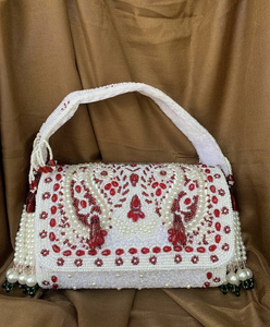 Mode Style Perle Broderie Potli Sacs Femmes Soirée Embrayages Poignet Sacs Grands Cadeaux Bas Prix - Product Image 2