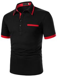 Camiseta de Golf Profesional para Hombre, Personalizada con Bordado, Anti-Pilling, de Secado Rápido, Tejido de Poliéster/Algodón para Torneos - Product Image 2