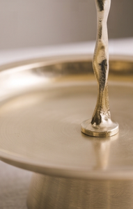 Multi Functional 2 Layer Gold Metal <b>Cake</b> <b>Stand</b> Round Bow Serving Tray <b>Afternoon</b> <b>Tea</b> Pastry Display <b>Stand</b> - Product Image 3