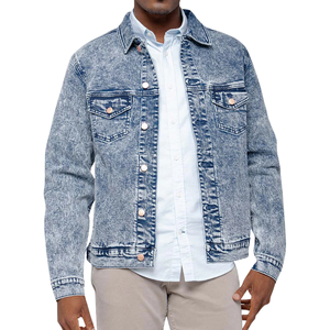 Chaleco sin Mangas de Lona Lavada Suave Azul Claro para Hombre, Ropa Exterior Informal y Relajada para Exteriores, Impermeable y Cortavientos, Venta al por Mayor - Product Image 5