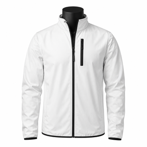 Veste coupe-vent en toile personnalisée unisexe, légère, imperméable, respirante, séchage rapide, écologique, veste de sport d'hiver pour l'extérieur - Product Image 1
