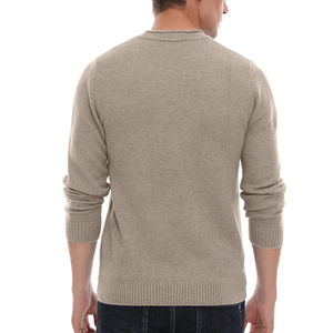 Pull tricoté personnalisé pour homme, chaud et décontracté, avec fermeture éclair intégrale, coupe ample, pour l'automne et l'hiver, vêtements d'extérieur, vente en gros - Product Image 2