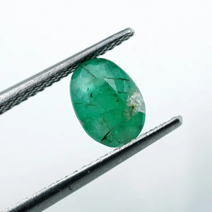 Piedra Preciosa de Esmeralda Natural de Rajasthan, 1.00ct, Facetada Ovalada, 7.5x5.5mm, HAYAAT GEMS, para Joyería - Product Image 5