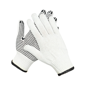 Guantes de Piel de Cabra Negra de Una Sola Cara, Anticorte, Antideslizantes, Ignífugos, con Puntos, Diseño Personalizado de Invierno, Unisex para Trabajo/Ciudad - Product Image 1
