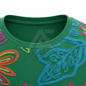 Camiseta de Algodón Bordada Premium para Hombre, Suave, Transpirable, Estilo Casual de Verano, Clásica, Urbana - Product Image 3