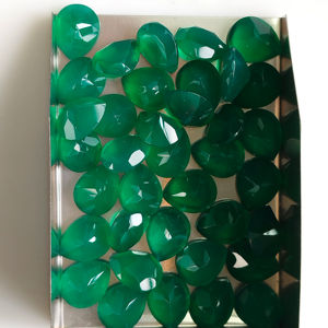 Ónix Verde Natural, Corte Pera de 10x8MM, Gema Suelta de la Mejor Calidad para Joyería, Gemas de Red Mountain - Product Image 4