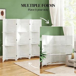 White Space-Saving 6 <b>Room</b> <b>Dividers</b> and Privacy Screen - Product Image 4