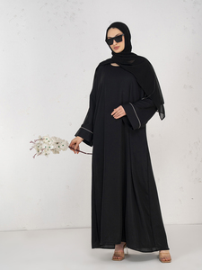 Gorgeous Chiffon Fabric Hijab Design Muslim <b>Scarves</b> & Shawls & Hijabs For Girls/Women Color <b>Black</b> By Sanash Collections Women - Product Image 4