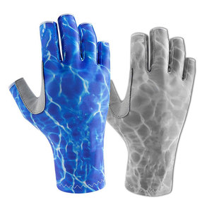 Wholesale Lightweight Comfortable Fishing <b>Gloves</b> Custom Made Design Different Color Leather Fishing <b>Gloves</b> - Product Image 5