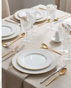 Ensemble de couverts en acier inoxydable doré mat avec poignée ouverte, finition PVD doré mat et design à boucle ouverte, idéal pour les mariages, les restaurants et les hôtels. - Product Image 3