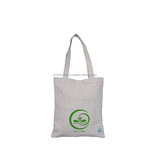 Sac fourre-tout en toile épaisse de qualité supérieure avec poignées d'épaule renforcées, sac fourre-tout minimaliste uni personnalisé, écologique, pour le shopping et les voyages - Product Image 5
