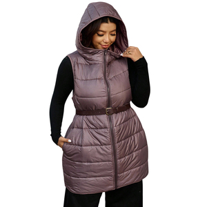 Chaleco Acolchado Ligero de Invierno para Mujer, Sin Mangas, 100% Poliéster, con Cierre, Resistente al Viento, Transpirable y Cálido - Product Image 1