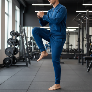 Custom Men Tracksuit Set <b>Jacket</b> and Jogger Pants Gym Training Tracksuit with Custom Logo OEM Factory - Product Image 5