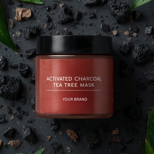 Activated Charcoal Tea <b>Tree</b> <b>Face</b> Mask Deep Cleansing Pore Refining Facial Care Private Label - Product Image 3
