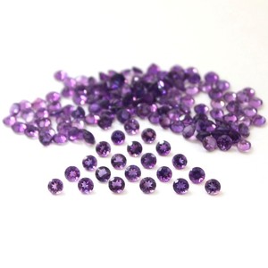 Natural Purple Amethyst Faceted Round Cut Loose Gemstone 3mm Calibrated Amethyst <b>Stone</b> <b>Beads</b> For Jewelry Making Necklace Ring - Product Image 3
