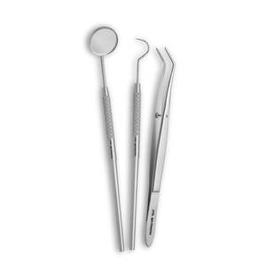Sonde dentaire professionnelle, miroir buccal en acier inoxydable et pince chirurgicale dentaire – Kit d'instruments chirurgicaux dentaires pour usage clinique - Product Image 1