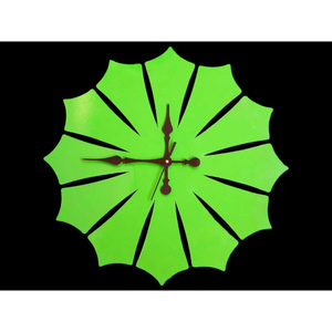 Sunburst Wooden <b>Wall</b> <b>Clock</b> - Laser Cut Sun Flames Design <b>Silent</b> Analog Timepiece For Living Room Office <b>Wall</b> Decor Custom MDF - Product Image 3