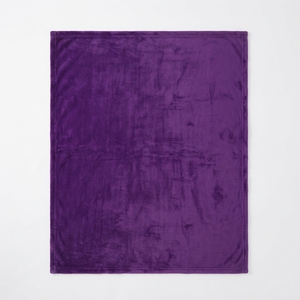 Couverture en peluche violette, en polaire et flanelle, tricotée, personnalisée pour la maison et les voyages - Product Image 2