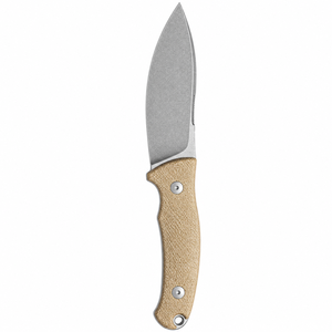 Cuchillos de Hoja Fija para Caza al Aire Libre con Mango Ergonómico Texturizado Color Bronceado y Hoja de Punta Ancha para Camping, Senderismo y Bushcraft - Product Image 4