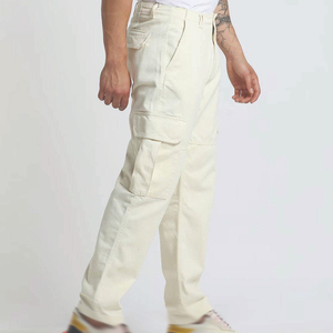 กางเกงคาร์โก้ลำลองคุณภาพสูงหลายกระเป๋าสำหรับผู้ชาย โลโก้สั่งทำได้ สีพื้น กันน้ำ ระบายอากาศได้ดี ผ้าแคนวาสน้ำหนักเบา ราคาถูก - Product Image 2