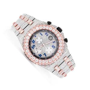 Nuevo Reloj de Lujo Moderno y Elegante con Diamantes de Laboratorio VVS Moissanite, Relojes de Lujo Hechos a Mano para Hombre, Disponibles en Stock - Product Image 2
