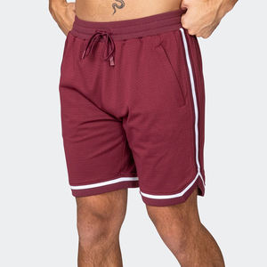 Pantalones cortos de baloncesto transpirables con logotipo personalizado para hombre, pantalones cortos de baloncesto de malla de poliéster de alta calidad al por mayor para hombre - Product Image 3